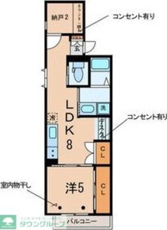 リベレンテ幡ヶ谷の物件間取画像